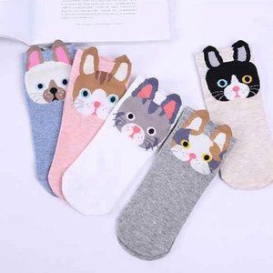 5 Pairs Women's Cat Socks|Novelty Socks|Cute Socks|Animal Socks|Kitten Socks|Pat